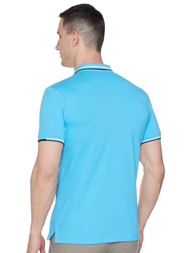 Allen Solly Men's Regular Fit Cotton Polo with Collar Detail