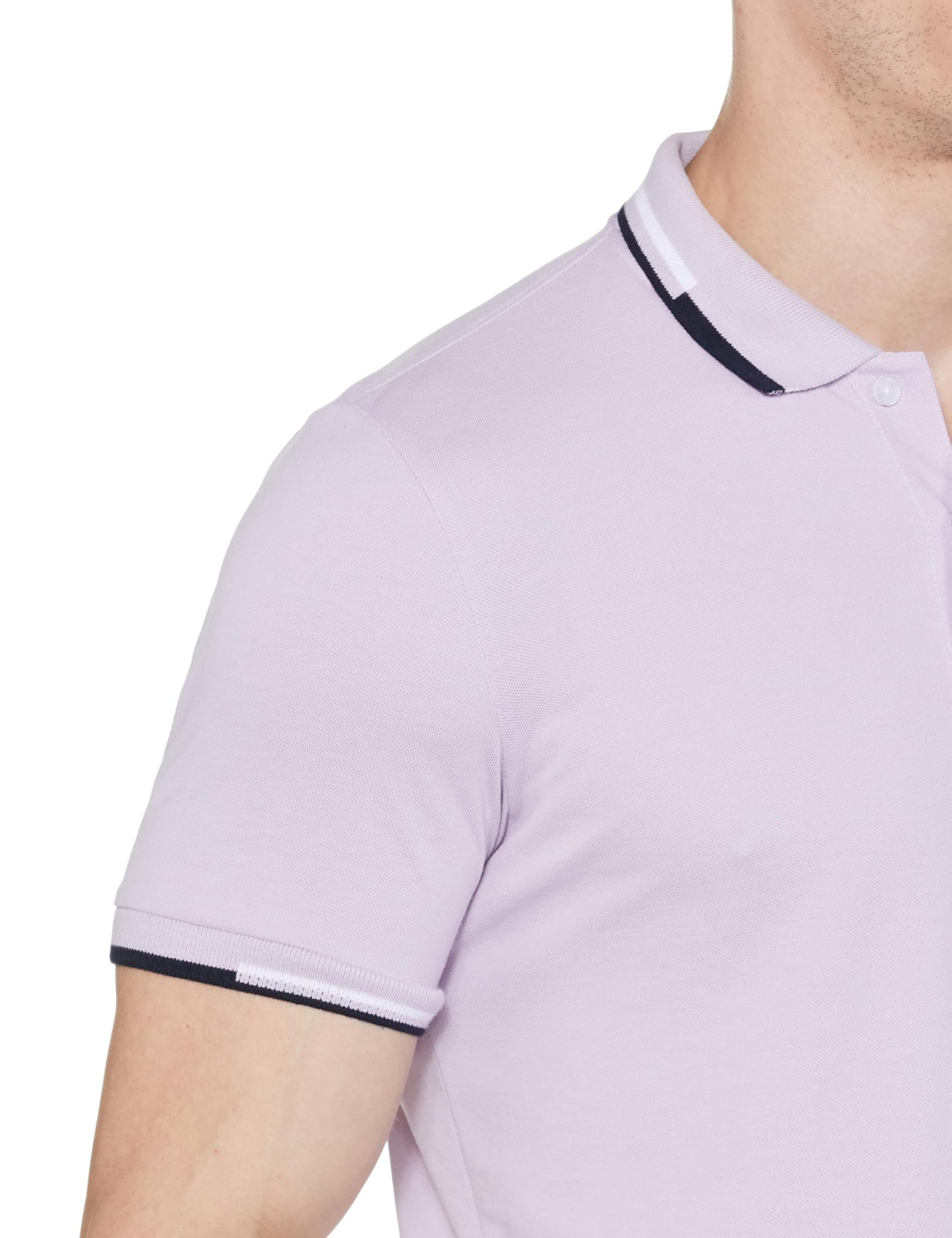 Allen Solly Men's Regular Fit Cotton Polo with Collar Detail