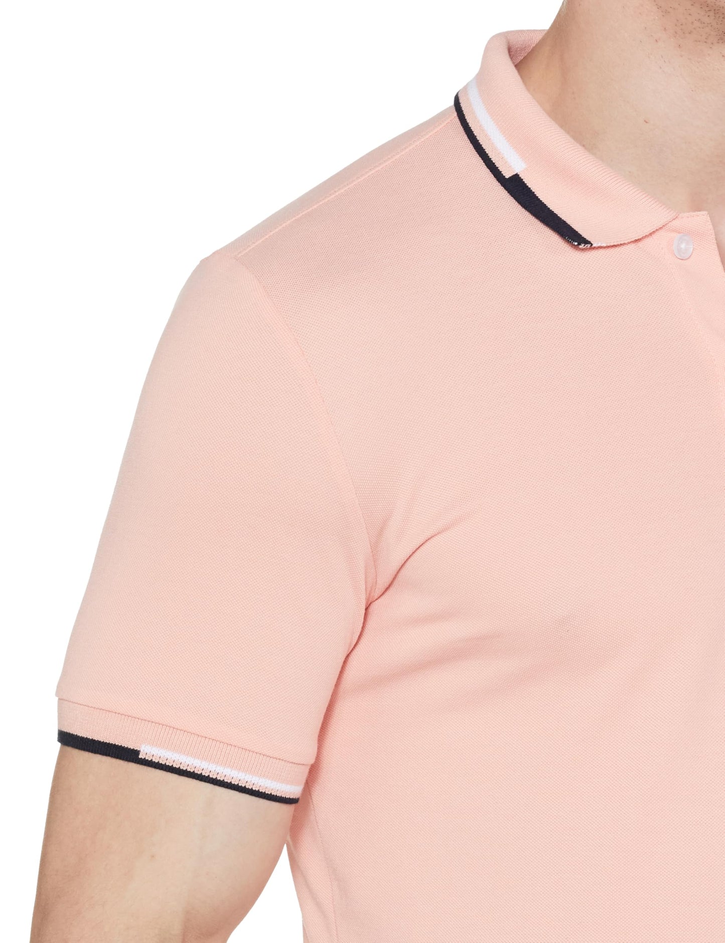 Allen Solly Men's Regular Fit Cotton Polo with Collar Detail