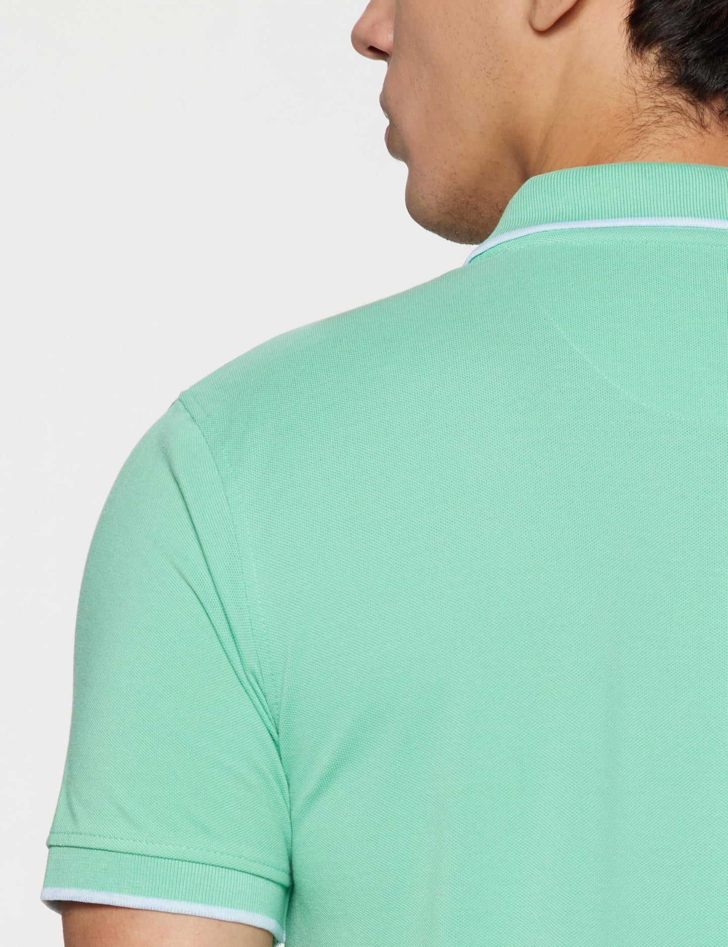 Peter England Men's Snug Fit Solid Polo T-Shirt with Coloured Collar Tipping| Cotton Rich| Premium Pique Weave