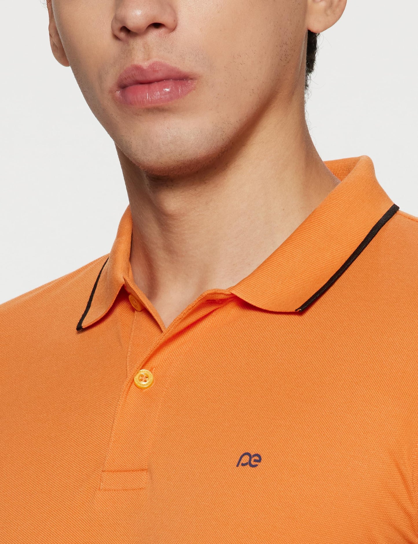 Peter England Men's Snug Fit Solid Polo T-Shirt with Coloured Collar Tipping| Cotton Rich| Premium Pique Weave