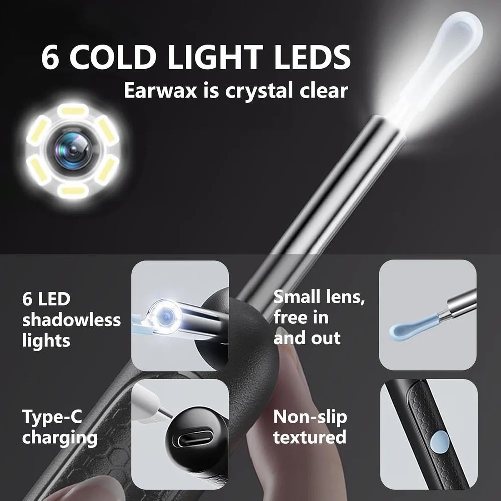 Plastic sky Earwax Cleaner With Camera