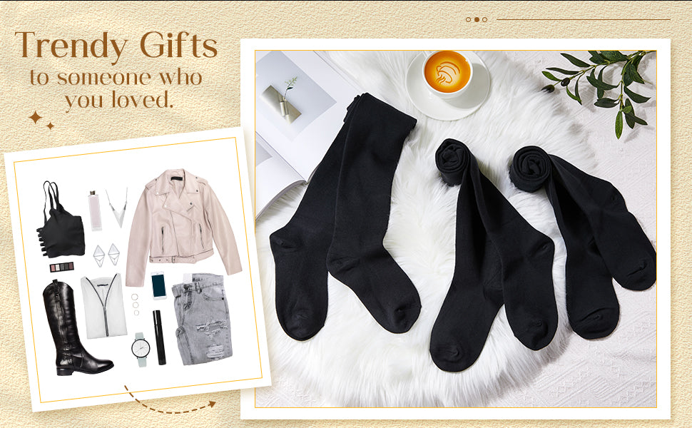 Warm Woolen High Knee Winter Long Socks