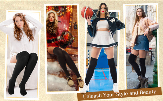 Warm Woolen High Knee Winter Long Socks