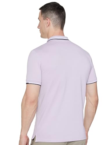 Allen Solly Men's Regular Fit Cotton Polo with Collar Detail