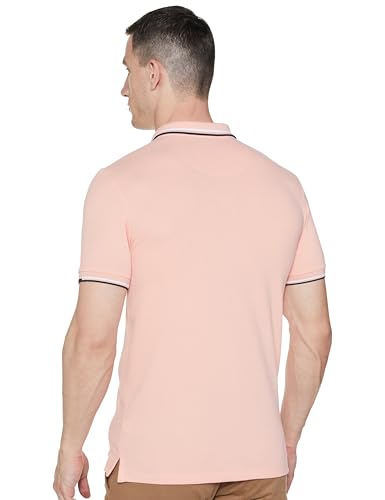 Allen Solly Men's Regular Fit Cotton Polo with Collar Detail