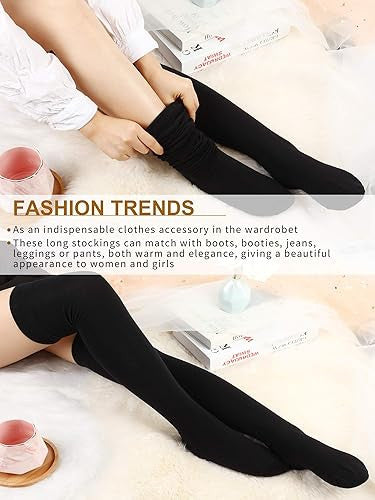 Warm Woolen High Knee Winter Long Socks