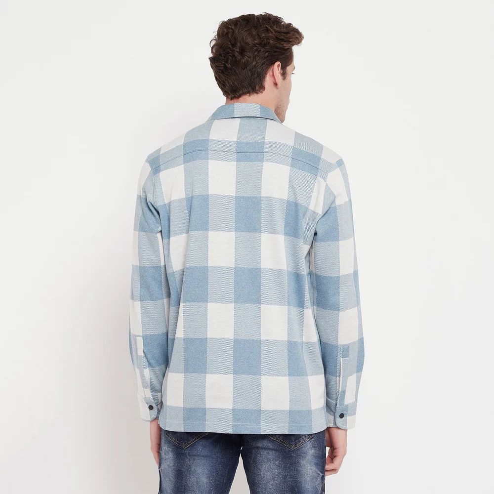 Hang N Hold Blue Shirt - Stylish Full Sleeves Shirt for Men