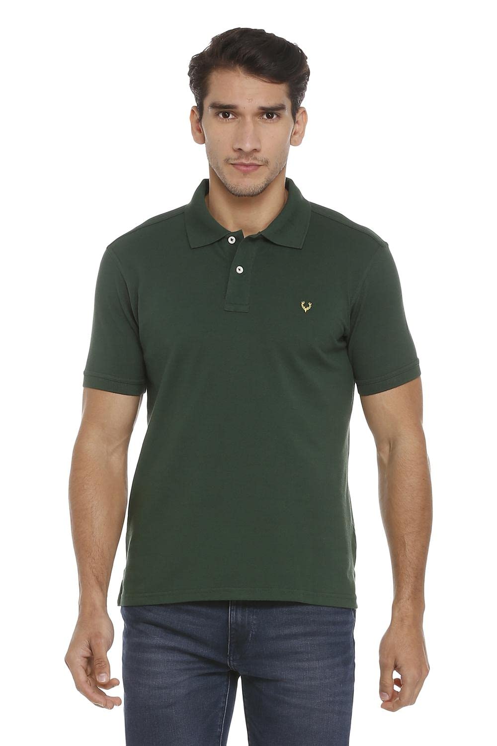 Allen Solly Men's Cotton Regular Fit Polo T-Shirt