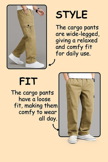 Lymio Men Cargo || Men Cargo Pants || Men Cargo Pants Cotton || Cargos for Men (Cargo-117-120)