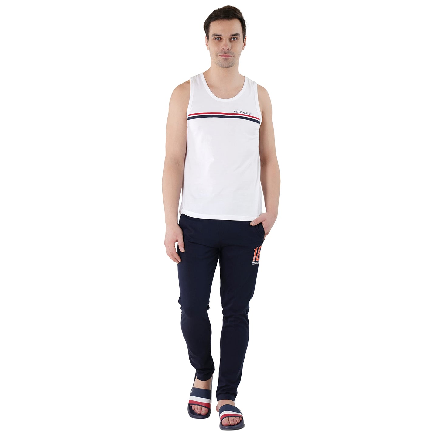 U.S. POLO ASSN. Men's Regular Fit Mid Rise Track Pant