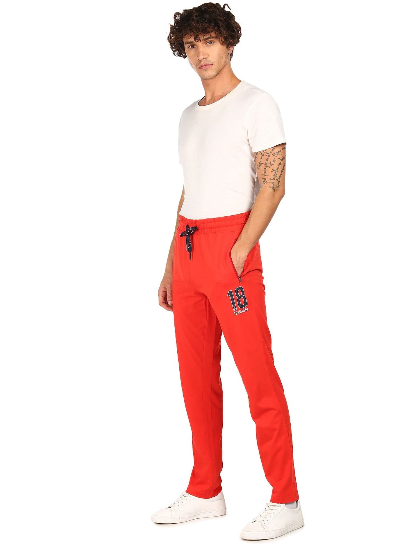 U.S. POLO ASSN. Men's Regular Fit Mid Rise Track Pant