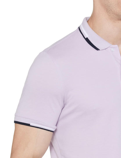 Allen Solly Men's Regular Fit Cotton Polo with Collar Detail