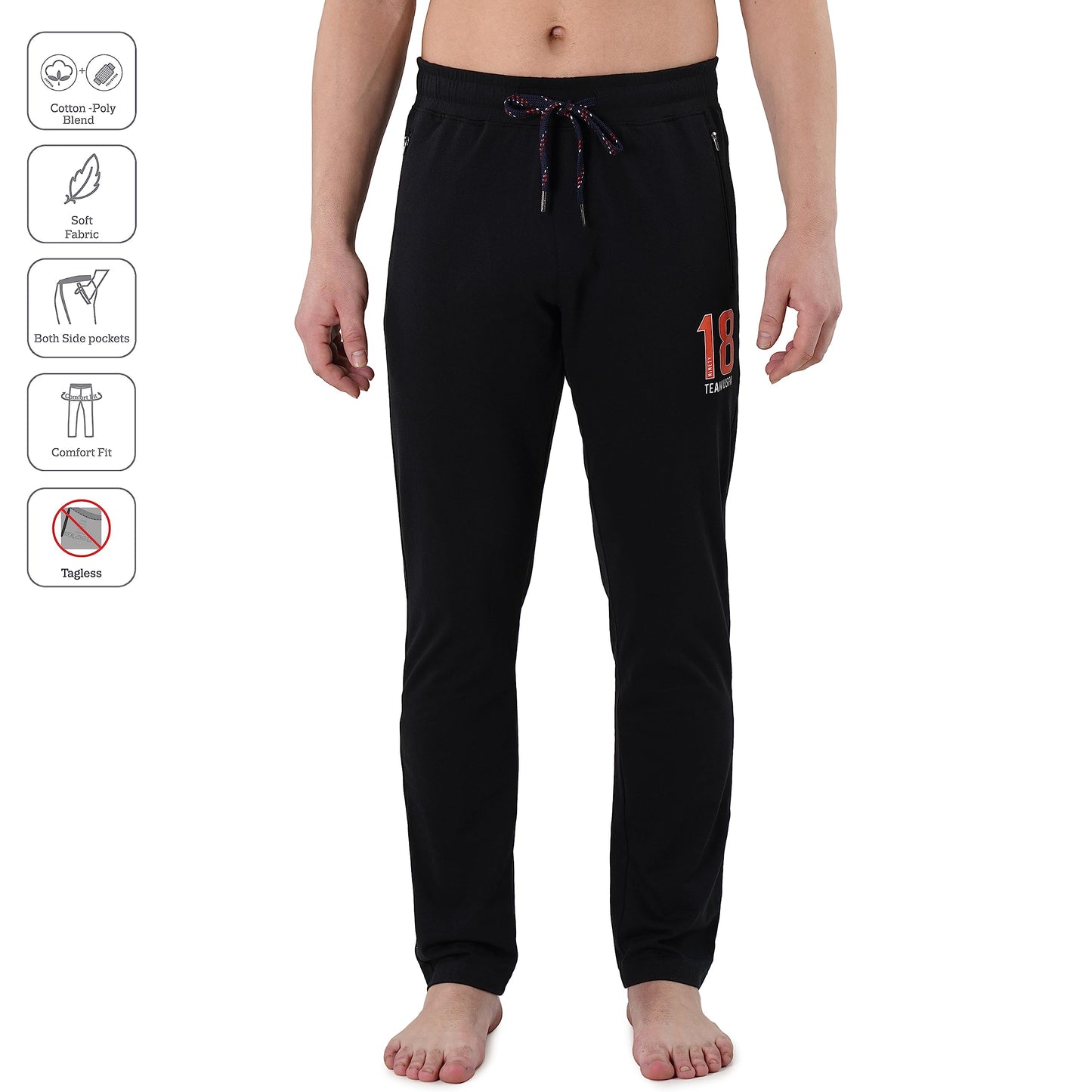 U.S. POLO ASSN. Men's Regular Fit Mid Rise Track Pant