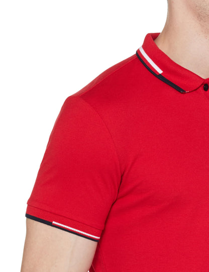 Allen Solly Men's Regular Fit Cotton Polo with Collar Detail