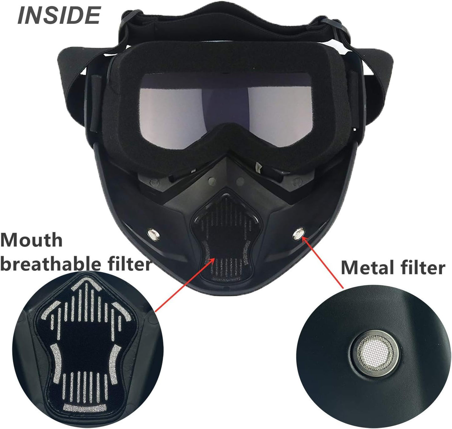 Motorcycle Goggles for safety mask.
