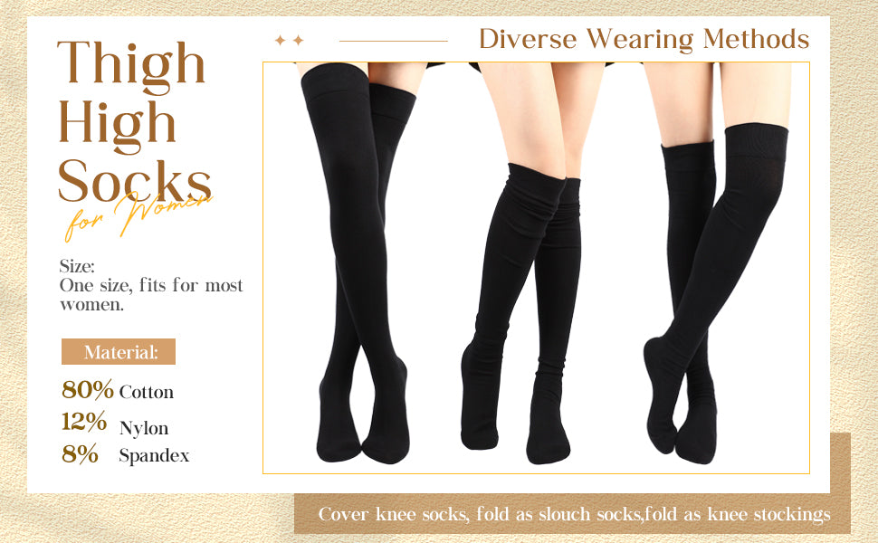 Warm Woolen High Knee Winter Long Socks