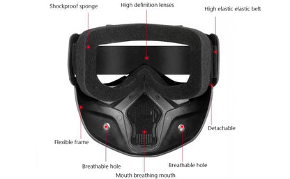 Motorcycle Goggles for safety mask.
