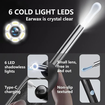 Plastic sky Earwax Cleaner With Camera