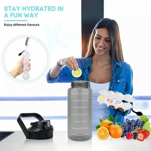 Motivational Inspirational Quotes Water Bottle, 2 Litre