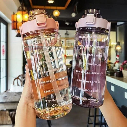 Motivational Inspirational Quotes Water Bottle, 2 Litre