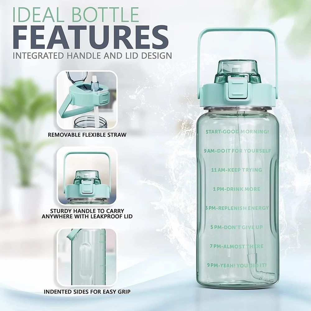 Motivational Inspirational Quotes Water Bottle, 2 Litre
